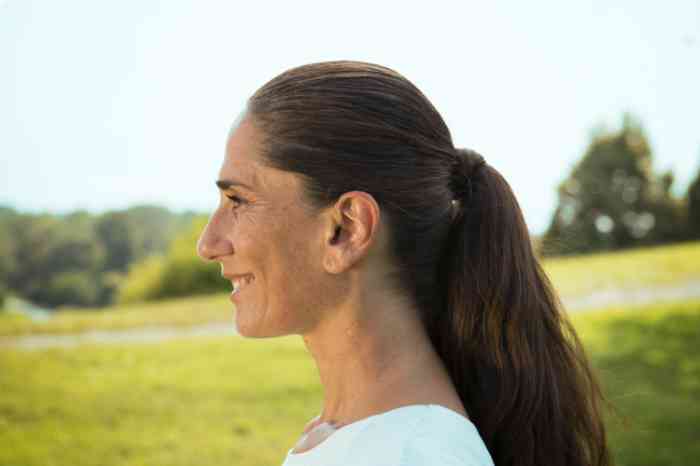 woman in park